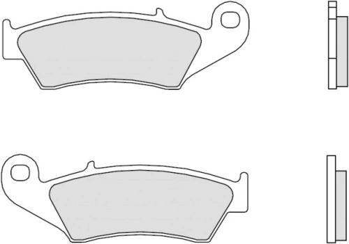 Brzdové destičky BREMBO 07KA17SD