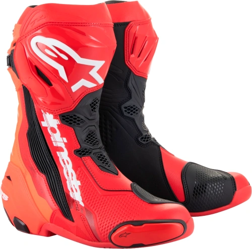 Boty SUPERTECH R, ALPINESTARS (červená fluo/červená) 2024