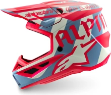 Přilba SUPERTECH S-M7 limitovaná edice BEAST COAST, ALPINESTARS (šedá/černá/oranžová) 2026 (1)