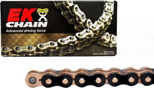 QX-krúžková reťaz OEM kvality 530 MVXZ2 108 L čierny / zlatý / zlatý