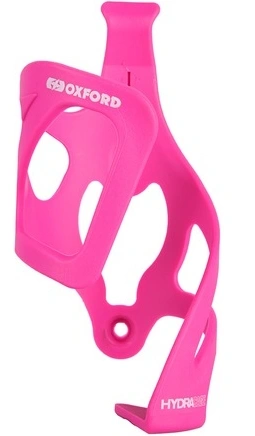Košík HYDRA SIDE PULL s možnosťou vyberania bidónu/fľaše bokom, OXFORD (ružový, plast)