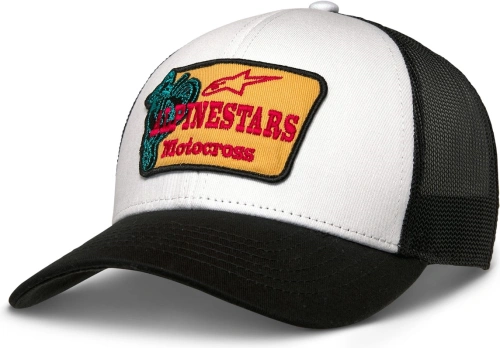 Kšiltovka HARDWARE TRUCKER, ALPINESTARS (bílá/černá)