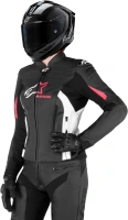 Bunda STELLA GP PLUS 4, ALPINESTARS, dámská (černá/bílá/růžová) (3)