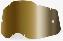 Plexi Racecraft 2 / Accura 2 / Strata 2, 100% - USA (zlaté chróm, Anti-fog)