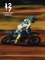 Brýle SUPERTECH VESTA, ALPINESTARS (modrá/bílá, zrcadlové modré plexi) 2027 (5)