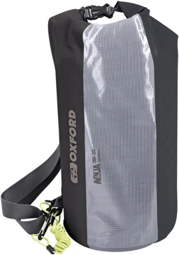 Vak Aqua DB-20 Dry Bag, OXFORD (čierny / transparentná, objem 20l)