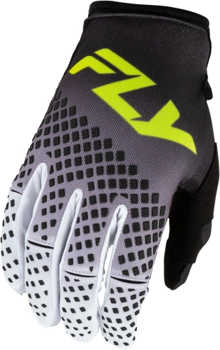 Rukavice KINETIC FADE, FLY RACING - USA (černá/bílá/hi-vis)