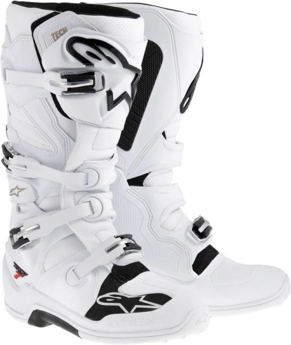 Pevné enduro topánky Tech 7, ALPINESTARS - biele