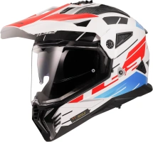 LS2 MX702 PIONEER II NAMIB WHITE BLUE RED-06 LS2 MX702 PIONEER II NAMIB WHITE BLUE RED-06