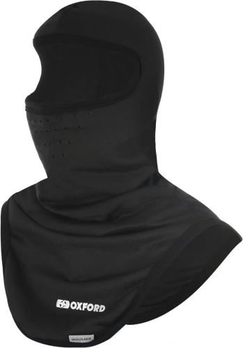 Kukla Balaclava Deluxe Micro Fleece, OXFORD (čierna, s prieduchmi a dlhým golierom)