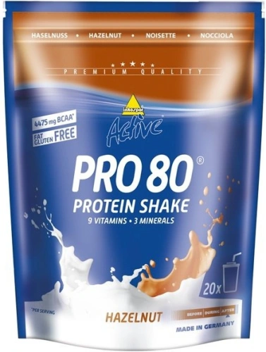 Protein ACTIVE PRO 80 / 500 g Lískový oříšek (Inkospor - Německo)