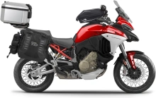 Kompletní sada sedlových brašen SHAD TERRA TR40 a hliníkového 55L topcase, včetně montážní sady SHAD Ducati Multistrada 1200 V4