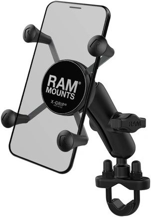 Kompletná zostava držiaka mobilného telefónu X-Grip s objímkou na riadidlá, RAM Mounts