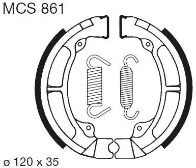 Brzdové čeľuste MCS 861
