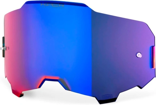 Plexi ARMEGA, 100% - USA (HIPER modré chrómové, Anti-fog)