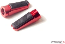 Stupačky bez adaptérov PUIG SPORT 7318R červená s gumou