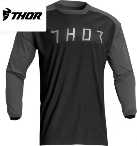 MX dres Thor Terrain (čierna/sivá)