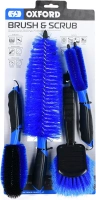 4 dielna sada kief Oxford OF607 Brush &amp; Scrub pre čistenie motocykla