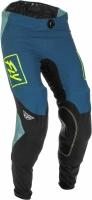 Nohavice LITE, FLY RACING - USA 2022 (sivá/tyrkysová/hi-vis, veľ. 30)
