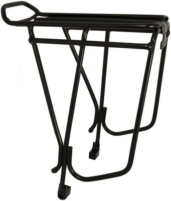 Rúrkový nosič tašiek LUGGAGE RACK ALU, OXFORD (kompatibilný s kútuč brzdami a ráfiky 26 až 29", čierny)