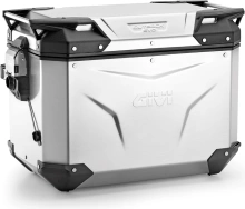 GIVI OBKEV48AR stříbrný pravý kufr Trekker Outback hliníkový (Monokey boční), objem 48 ltr.