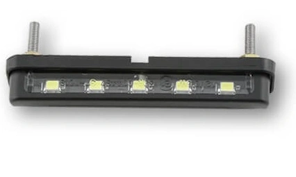 Samostatné LED osvetlenie ŠPZ ST-7, "E" - čierna