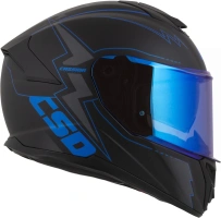 Prilba Integral GT 2.1 Flash, CASSIDA (čierna matná/metalická modrá/tmavo šedá) plexi s prípravou pre Pinlock (4)