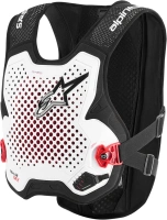 Airbagová vesta TECH-AIR®MX PLASMA system, ALPINESTARS (bílá/černá/červená, kompatibilní pro downhill algoritmus) 2027