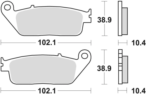 Brzdové doštičky, BRAKING (semi-metalická zmes SM1) 2 ks v balení M501-138