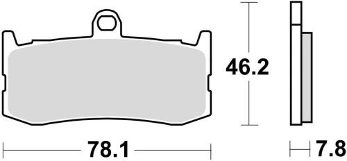 Brzdové doštičky, BRAKING (semi metalická zmes CM66) 2 ks v balení M501-306