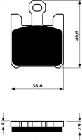 Brzdové doštičky 200 S33 STREET FRONT