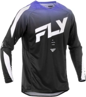 Dres EVOLUTION, FLY RACING - USA 2025 (černá/bílá/fialová)