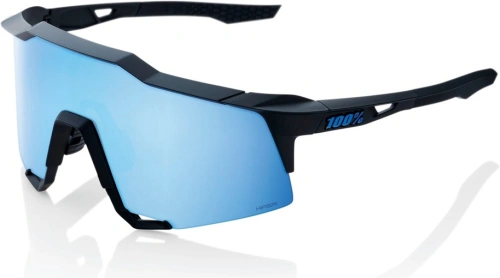 Slnečné okuliare SPEEDCRAFT Matte Black, 100% - USA (HIPER modré sklo)
