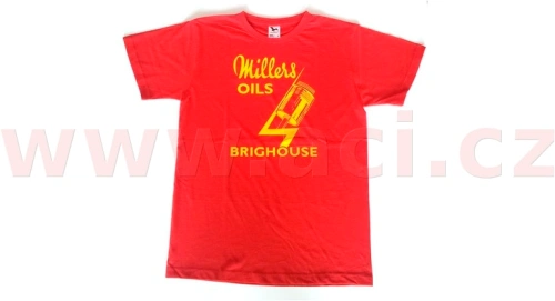 Tričko Millers Oils Brighouse červené XL