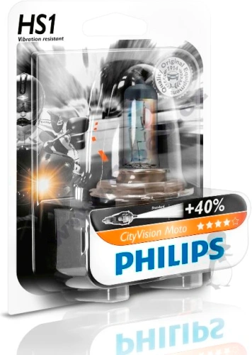 Žiarovka Philips HS1 City Vision Moto, 12V 35 / 35W, + 40% viac svetla
