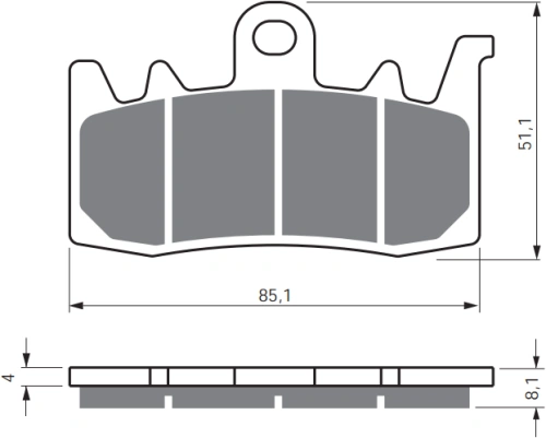 Brzdové doštičky 328 S3