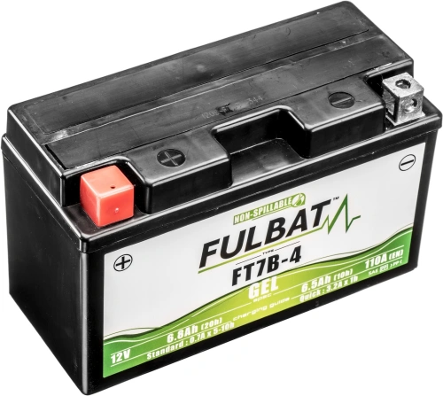 Batéria 12V, FT7B-4 GEL, 12V, 6.5Ah, 110A, bezúdržbová GEL technológia 150x65x93 FULBAT (aktivovaná vo výrobe) M310-229