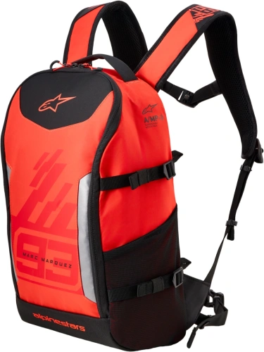 Batoh AMP-3 MM93 kolekce, ALPINESTARS (červená fluo/červená/černá, objem 17 l) 2026