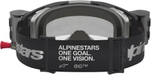 Brýle VISION 8 AMBER ROLL-OFF WIDE VISION, ALPINESTARS (černá/stříbrná, čiré plexi a roll-off systém) 2027 (1)