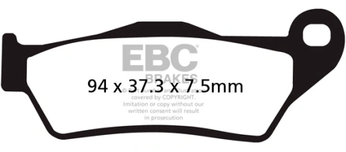 Brzdové doštičky EBC SFAC181