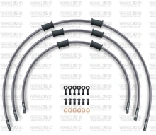 STANDARD Hadice přední brzdy sada Venhill POWERHOSEPLUS KAW-7019FB (3 hadice v sadě) průhledné hadice, černé koncovky STANDARD Hadice přední brzdy sada Venhill POWERHOSEPLUS KAW-7019FB (3 hadice v sadě) průhledné hadice, černé koncovky