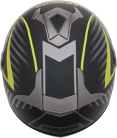 Otvorená prilba na motorku Cassida Magnum s dlhým plexi - čierna / sivá / žltá fluo - XS (1)