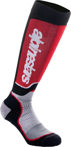 Ponožky MX PLUS, ALPINESTARS (černá/červená/šedá) 2024