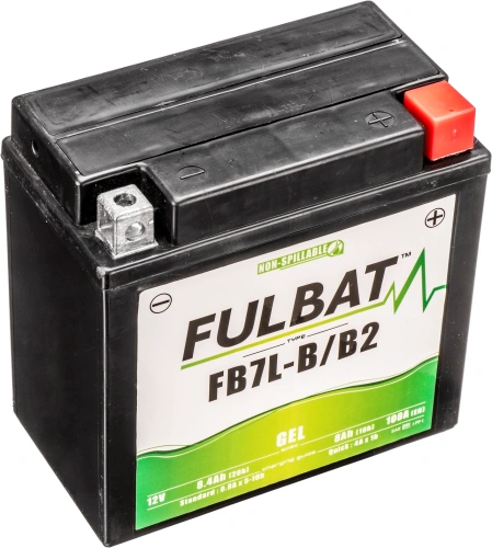 Batéria 12V, FB7L-B/B2 GEL, 12V, 8Ah, 100A, bezúdržbová GEL technológia 136x76x130 FULBAT (aktivovaná vo výrobe) M310-210