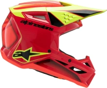Přilba S-M3 FRAY, ALPINESTARS, dětská (červená/žlutá fluo/černá) 2025 (4)