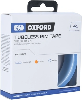 Páska "bandáž" na utesnenie ráfikov bezdušových pneu, OXFORD (dĺžka 10m, šírka 21 mm)