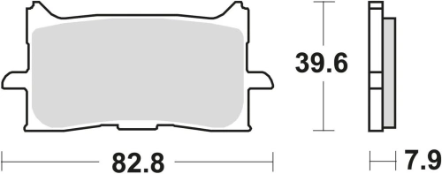 Brzdové doštičky, BRAKING (sinterová zmes CM55) 2 ks v balení M501-240