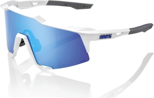Slnečné okuliare SPEEDCRAFT Matte White, 100% - USA (modré sklo)