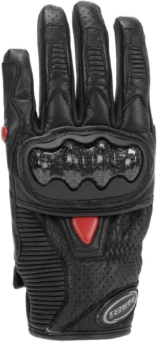 Motocyklové rukavice Raniers Omega 2, skrátené - čierna