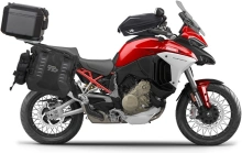 Kompletní sada sedlových brašen SHAD TERRA TR40 a  černého hliníkového 48L topcase, včetně montážní sady SHAD Ducati Multistrada 1200 V4